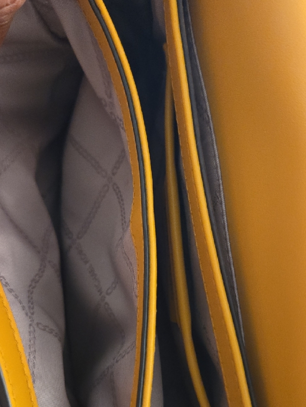 Michael Kors Yellow Suede-Accent Crossbody Bag - Picture 10 of 11